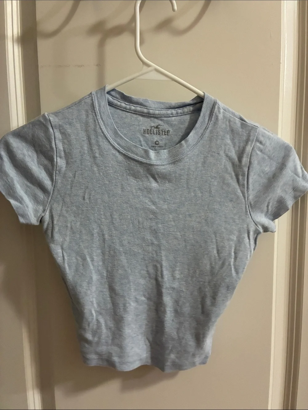 Hollister Light Blue Short Sleeve Crew Tee